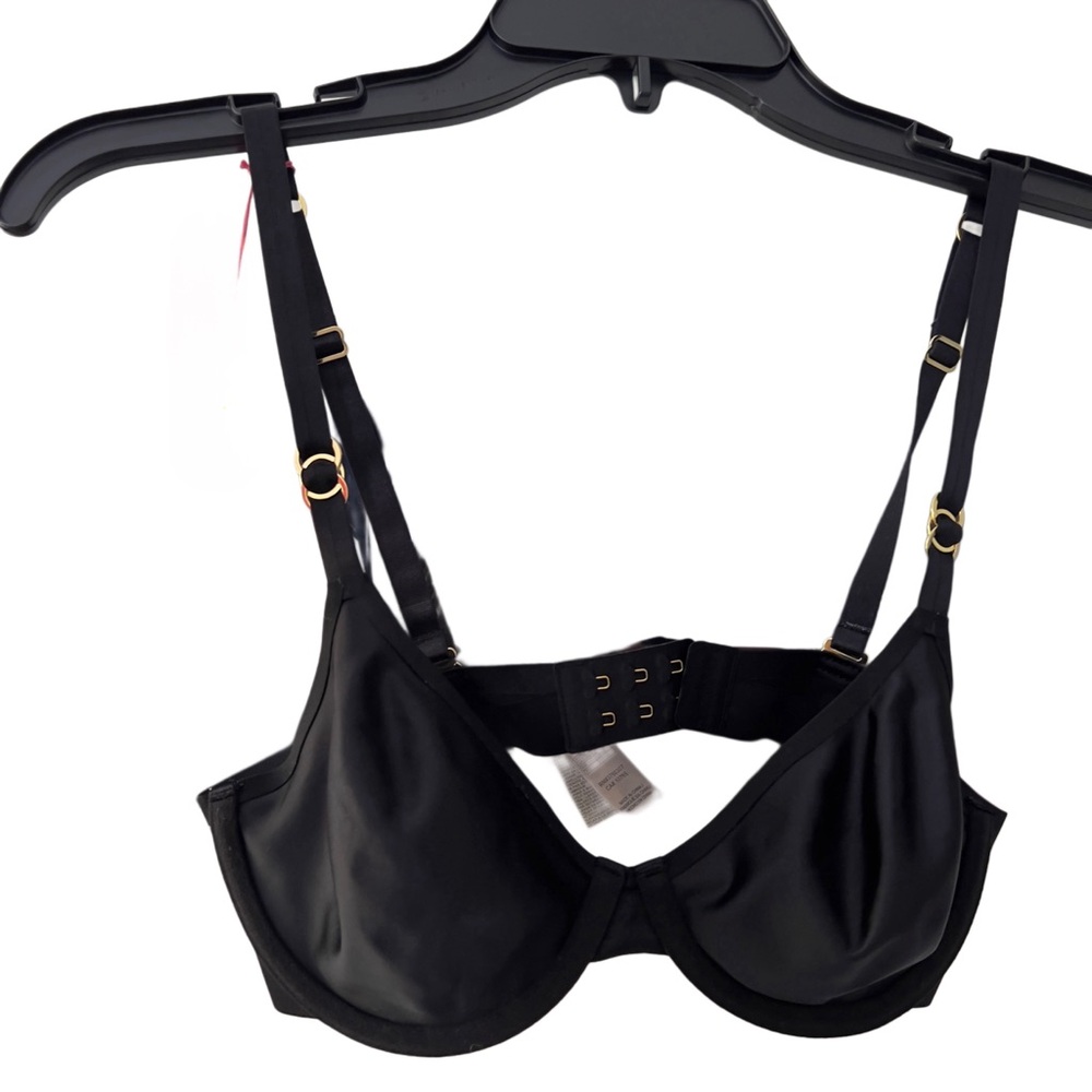 STELLA MCCARTNEY Smooth Bra Wired #S75-107 Black Not Padded  Size 32C BRAND NEW - Picture 7 of 9